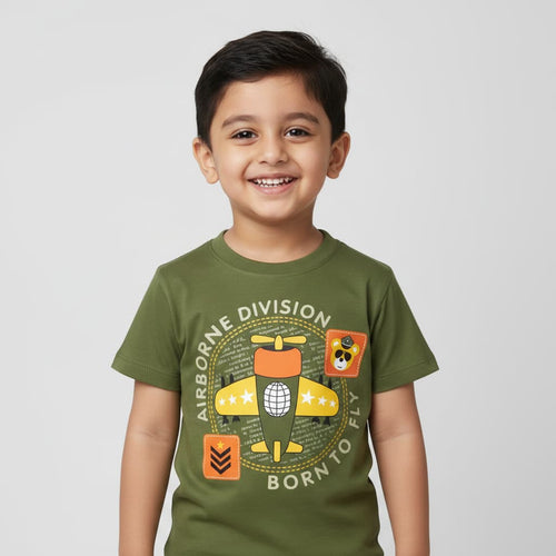 Airborne Division Kids T-Shirt – Premium Cotton | Born To Fly | DTOP