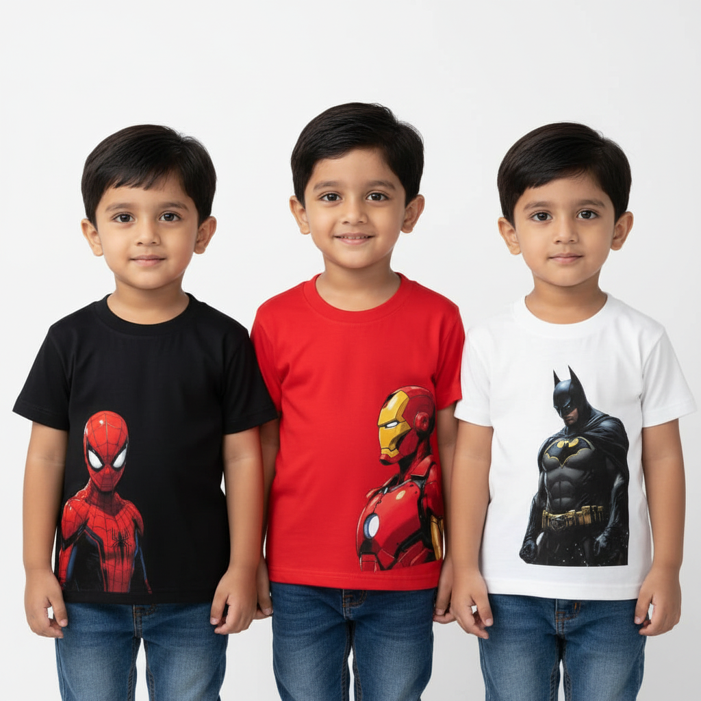 Premium Combo Pack Deals  T-Shirt  Collection | TS3C-PRM-HERO-MIX