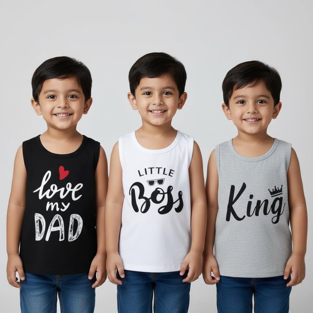 Kids Summer Tank Tops – Family Love Edition | TT3C-FAMILY-MIX