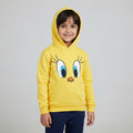 Kids Eye-Print Yellow Hoodie – Soft & Cozy Winter Wear 6-12Month