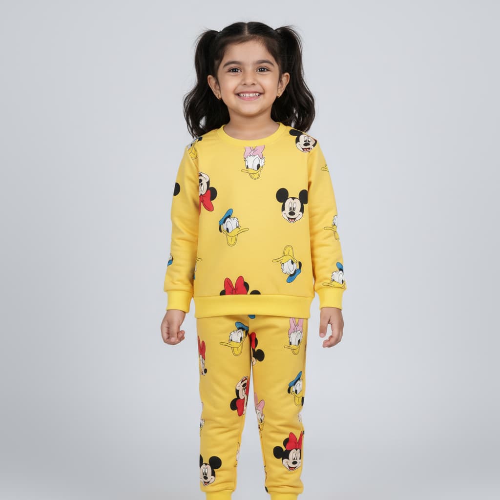 Cartoon All-Over Print Sweater & Trousers Set | Trends-Kids