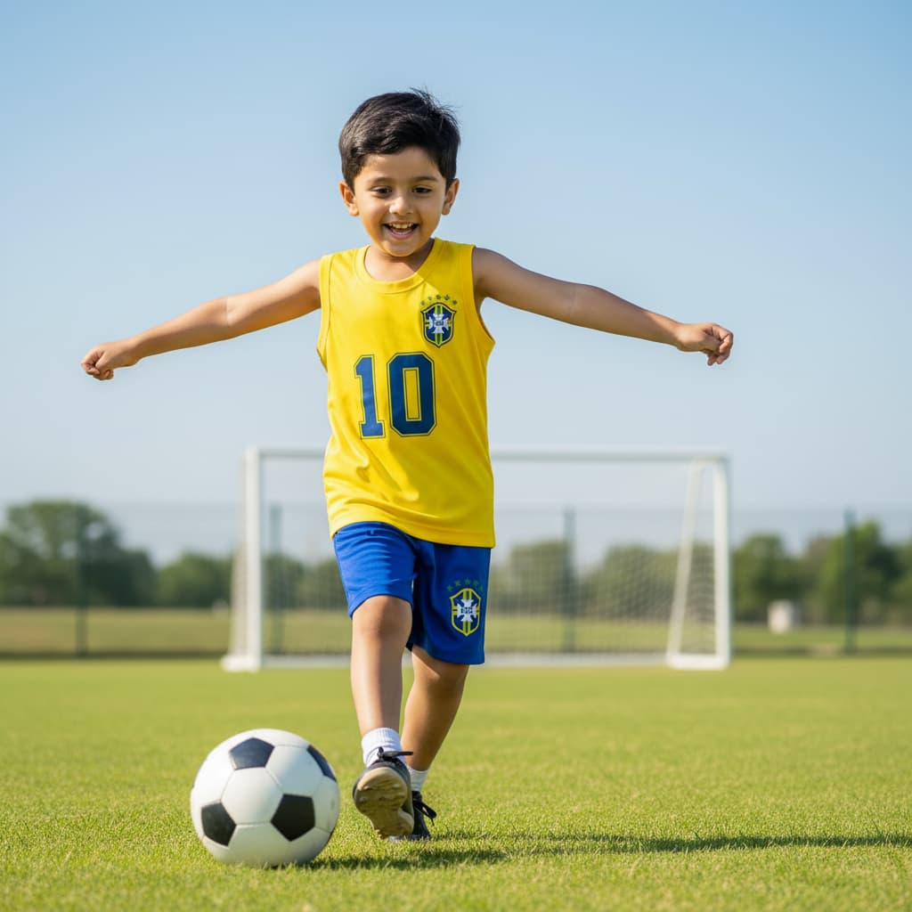 Sports Set for Kids  Brazil #10 Summer – 100% Cotton