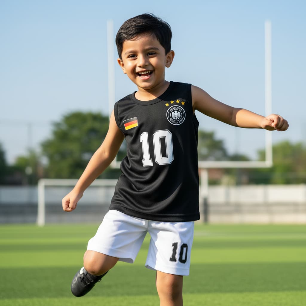 Germany #10 Kids Sports Set | Tank Top & Shorts 100% Cotton