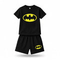 Kids Stylish Look Cotton T-Shirt – & Shorts Set Black Graphic Tee TSBB