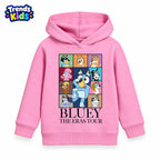 Kids Sweatshirt – Boys & Girls Black Cotton Winter Pullover (BHS-846)