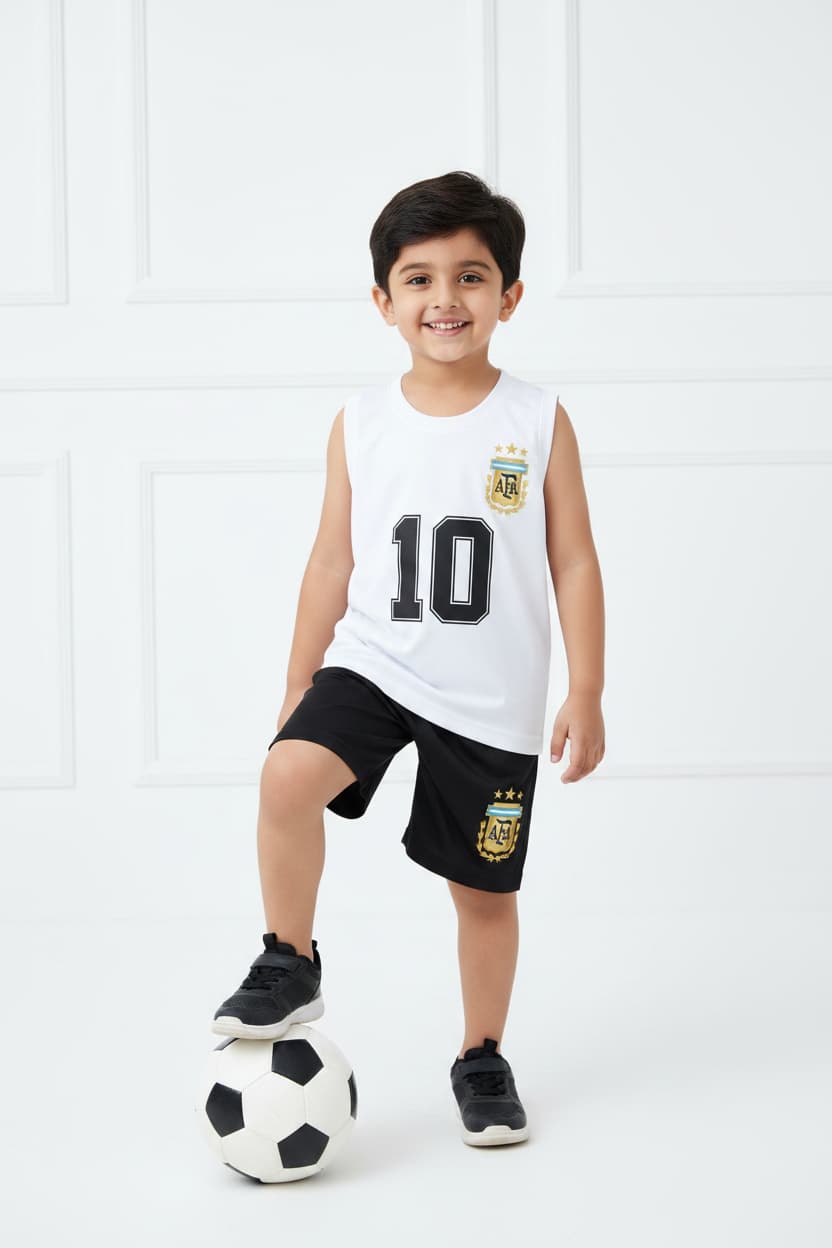 Sports Set Argentina #10 Summer for Kids – 100% Cotton