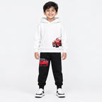 Sports-Car   Hoodie Set Kids'  Boys & Girls Two-Piece Sets