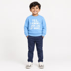 I KNOW I LOOK LIKE MY DADDY Sweatshirt | Royal Blue  Sweatshirt