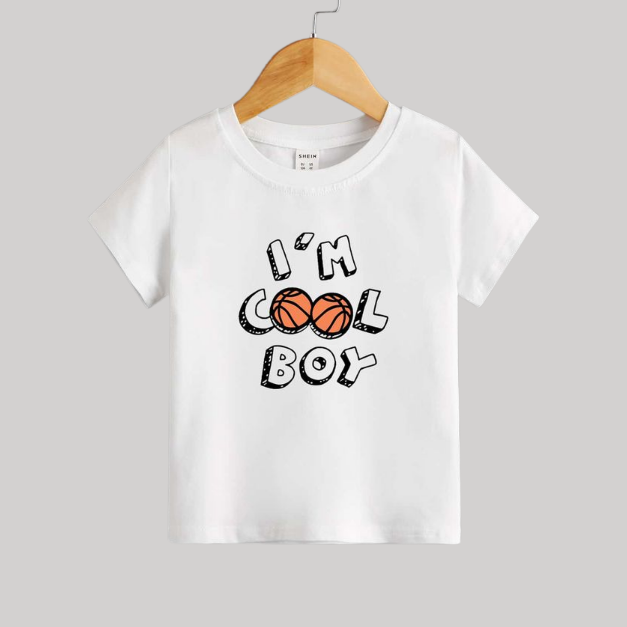 Premium Kids T-Shirt – “I’m Cool Boy” Basketball Print | Soft & Comfortable Summer Tee BTWCB
