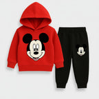 Carton Red and Black Set Hooded Kids Boys & Girls  Hoodie and  Jogger