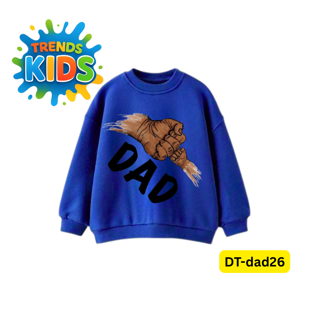 DAD Print Kids Sweatshirt | প্রিমিয়াম টেরি কটন শীতের পোশাক