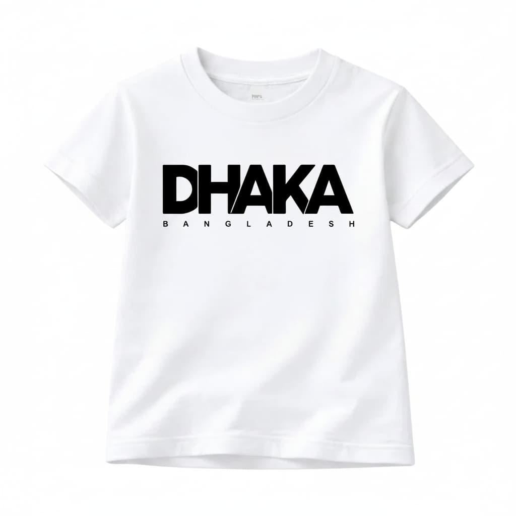 Dhaka Bangladesh Kids T-Shirt – Premium Cotton Casual Tee for Boys & Girls
