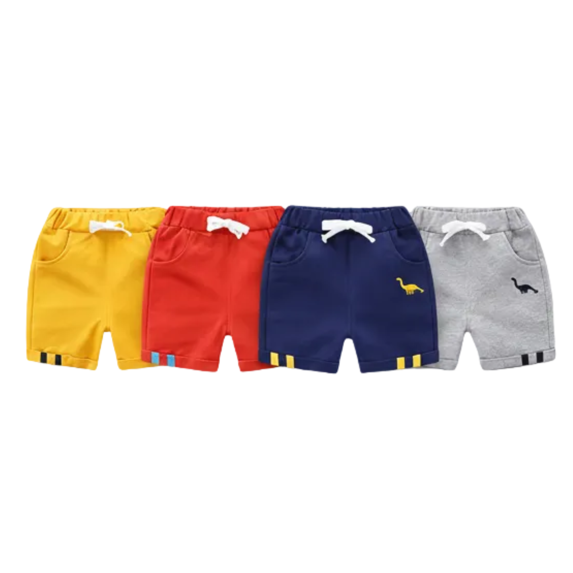 Premium Terry Cotton Kids Shorts – 4 Color Combo Pack | 300+ GSM | 6M–6Y