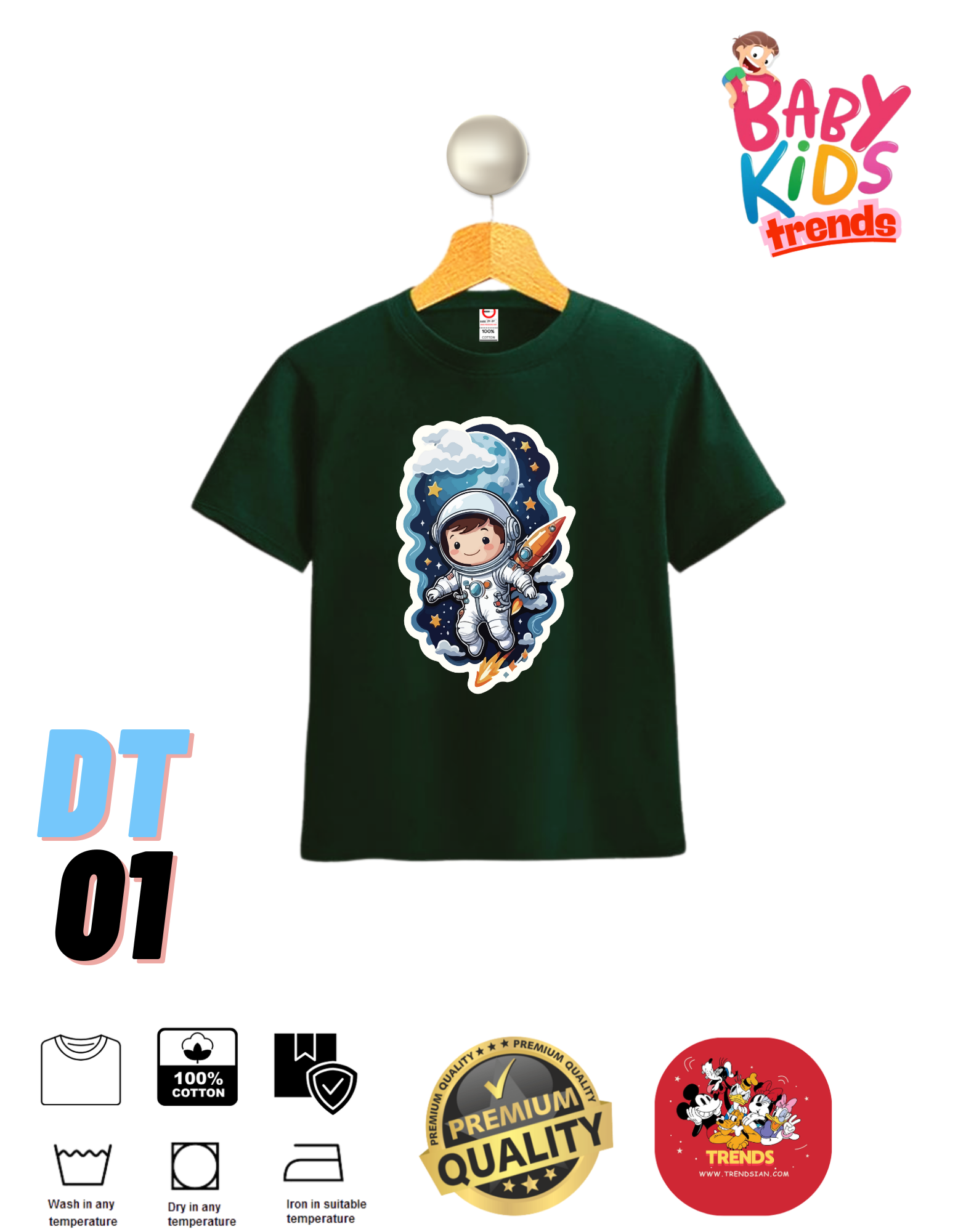 Astronaut Baby & Kids Premium T-Shirts