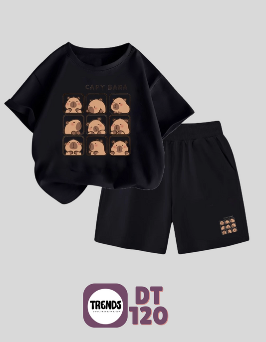 Kids Cotton T-Shirt & Shorts Set for Summer