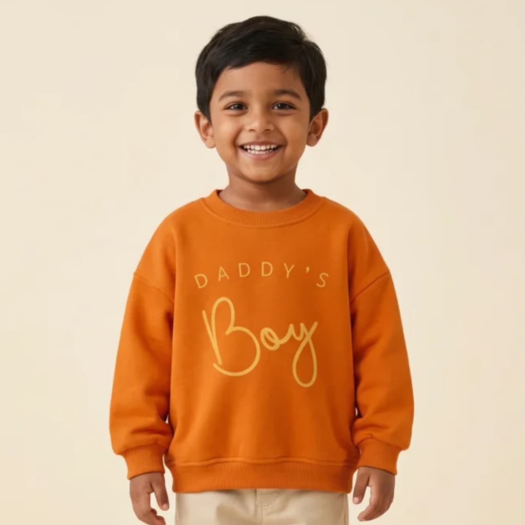 Daddy’s Pint Orange Kids Sweatshirt | Trends Kids