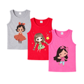 Girls  Cotton Cartoon Print Tank Top – Baby Girl Summer Sleeveless Shirt