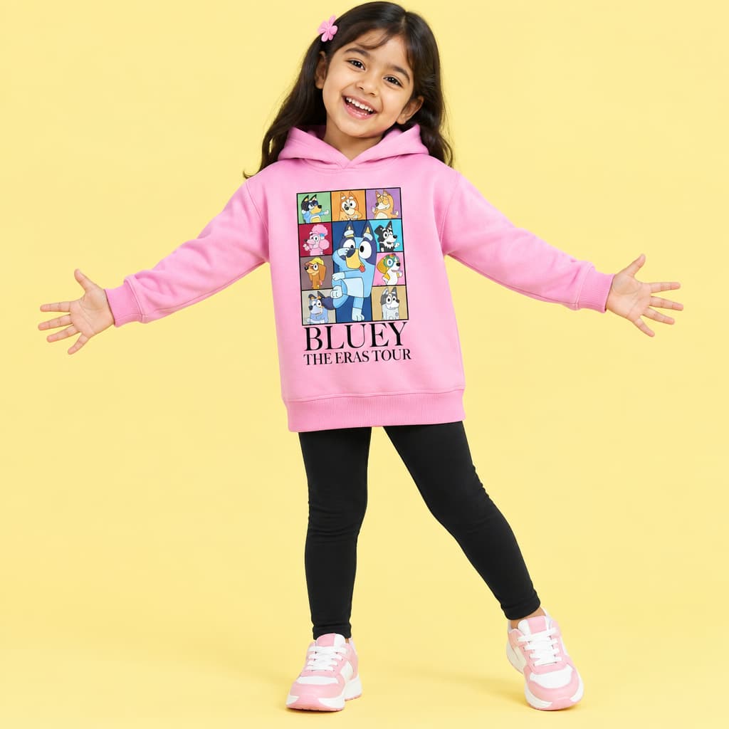 Kids Sweatshirt – Boys & Girls Black Cotton Winter Pullover (BHS-846)
