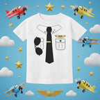 Premium   T-Shirt for Baby & Kids – Pilot Uniform Print DTW1