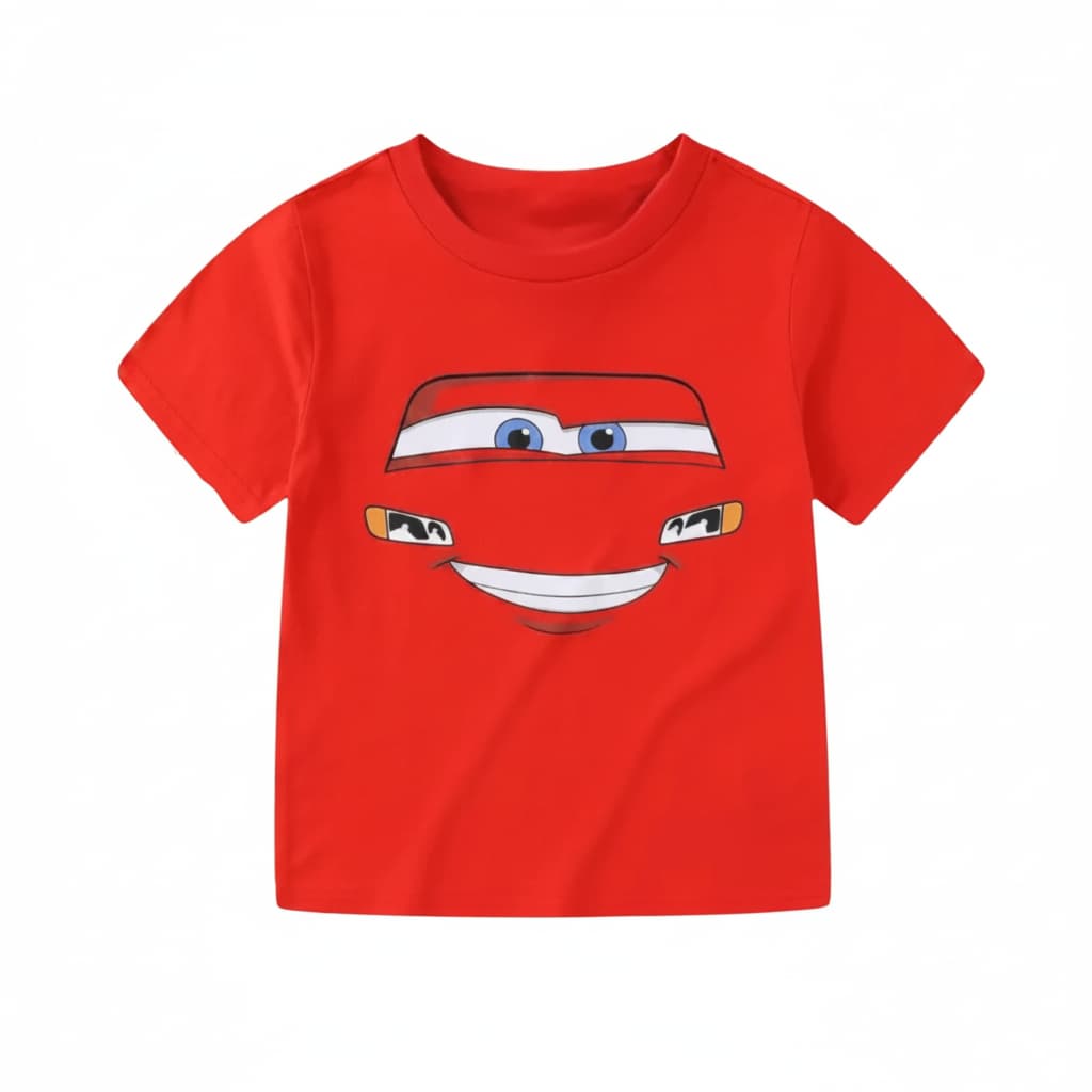 Premium Cotton  T-Shirt for Baby & Kids – Red Cars Movie DTR1