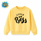 Yellow Kids Sweatshirt – “Little Boss” Print | Premium Cotton Winter Wear