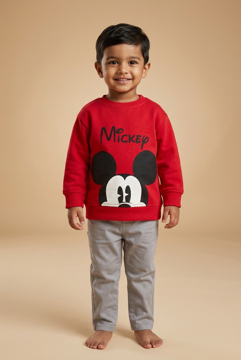 Baby  Kids Girls; Premium Winter Red  Sweatshirt