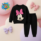 Girl Kids Cartoon   Sweatshirt & Trousers –Baby And Kids Size  6 Month to 6 Years