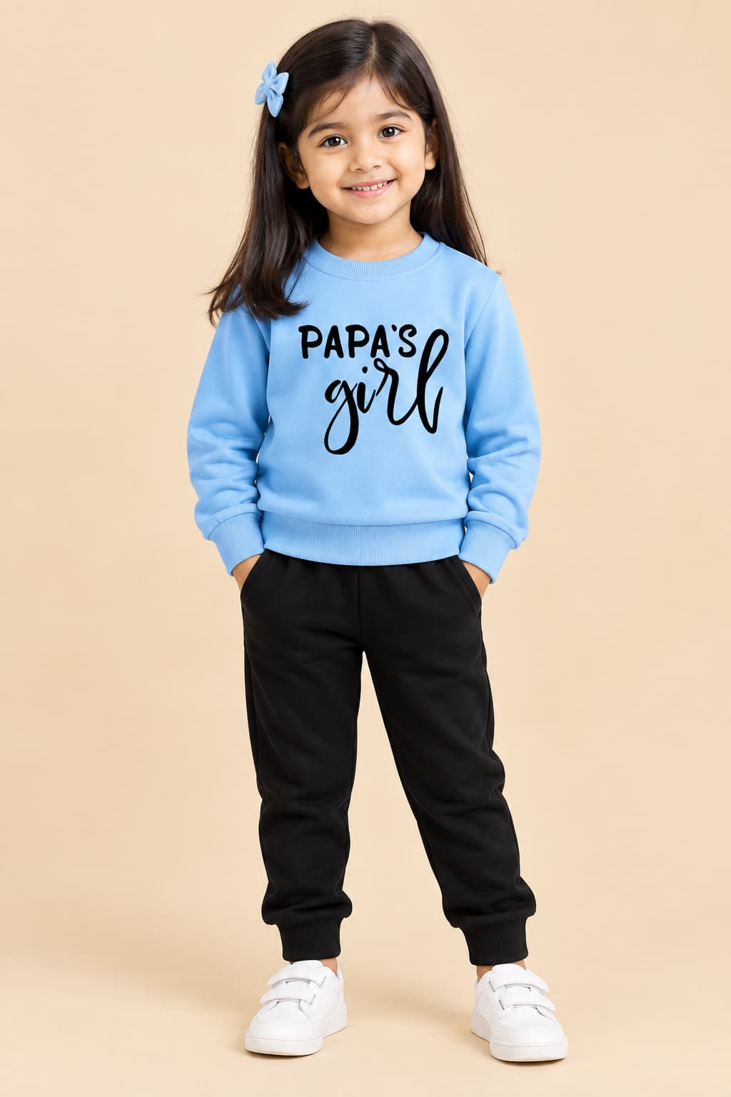 Papa’s Girl Kids Winter Sweatshirt & Jogger Set