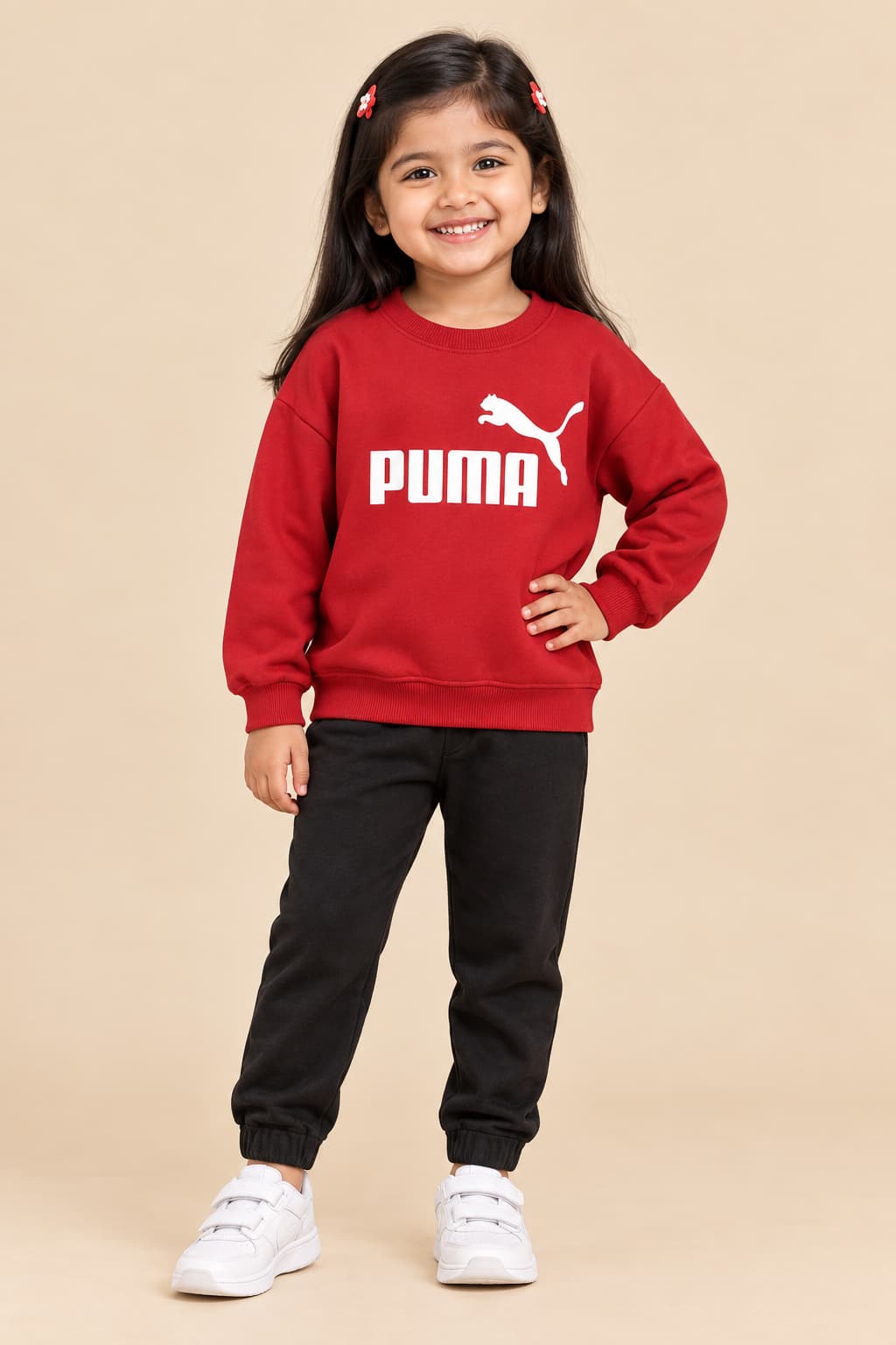 Style Kids Sweatshirt (BSR-776) | Red Winter Wear