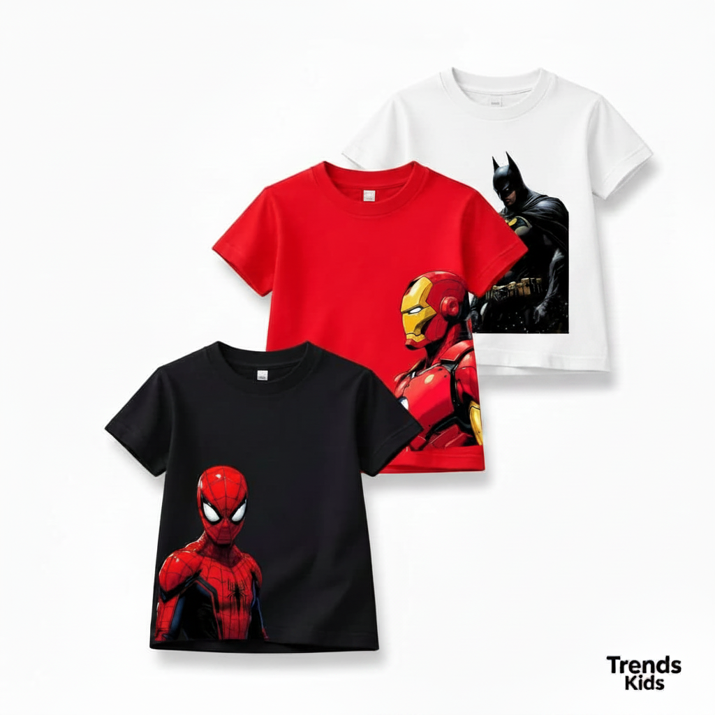 Premium Combo Pack Deals  T-Shirt  Collection | TS3C-PRM-HERO-MIX