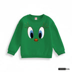 Premium Green Cute Tweety Face Printed Sweatshirt for Kids Boys & Girls (6 Months - 6 Years)