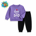 Love My Dad Kids Winter Sweatshirt & Jogger Set | Trends-Kids