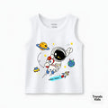 Baby & Kids White Sleeveless Tank Top | Astronaut Space