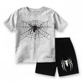 Premium T-Shirt + Pocket Shorts Set Soft Cotton Cool Spidr Print Baby & Kids