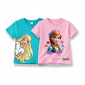 Girls Princess Graphic Cotton T-Shirt – Cute Floral Design