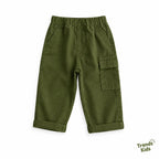 Olive Color Cargo Pants – Style Mobile Pockets | Trends-Kids (Copy)