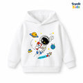 White HoodieAstronaut Kids   – Soft & Cozy Winter Wear (6M–6Y)