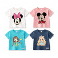 Girls Cartoon Printed Cotton T-Shirt – Cute Kids Summer Top | Trends-Kids