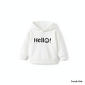 Kids “Hello” Printed White Hoodie – Soft & Cozy Winter Wear (6M–6Y) |