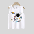 Baby & Kids White Sleeveless Tank Top | Astronaut Space STW3
