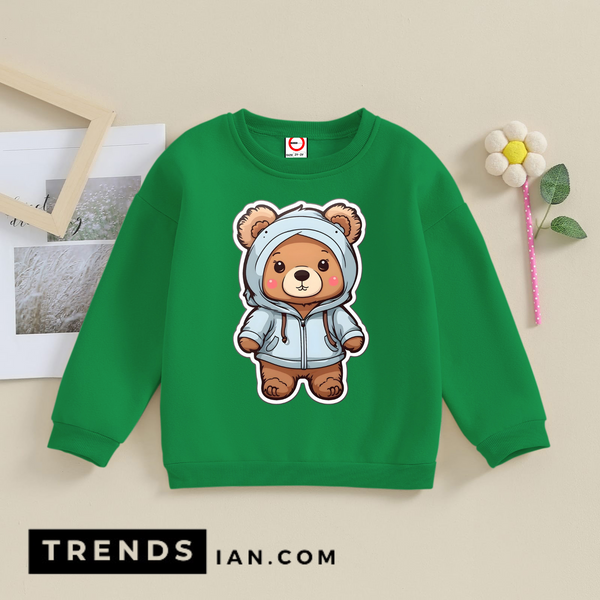 Teddy Beer Sweatshirt Kids Boys & Girls Dt8