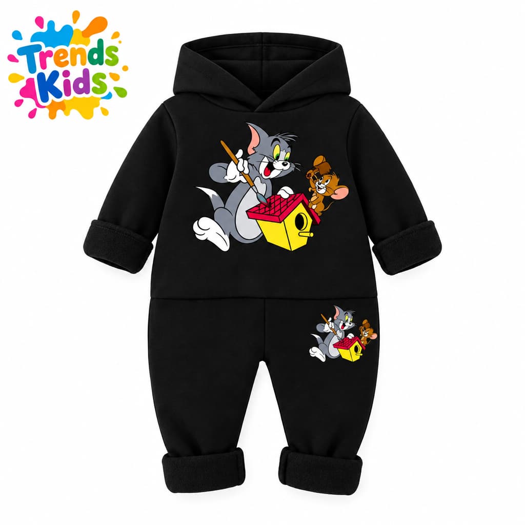 Kids Cartoon Hoodie set Kids'  Boys & Girls Two-Piece Sets