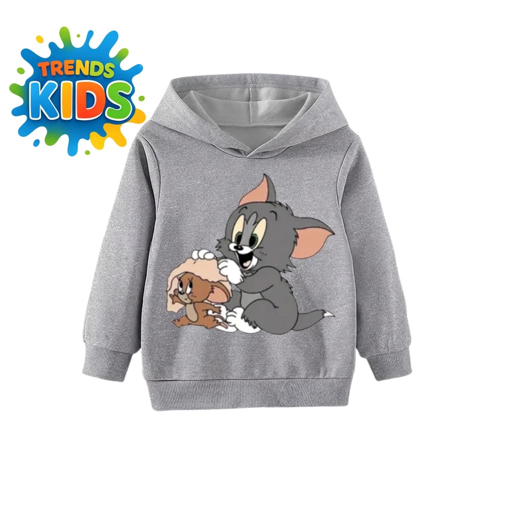 Tom & Jerry Kids Hoodie – BHG-134 | Cute Winter Sweatshirt | Trends Kids