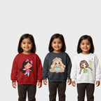 Sweatshirt Combo – 3 Pack Girls Cartoon Series (BSCBRW-8) | Cute Winter Wear – Trends-Kids