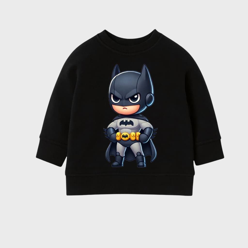 Kids – perfect for winter Boys & Girls Black Cotton Sweatshirt