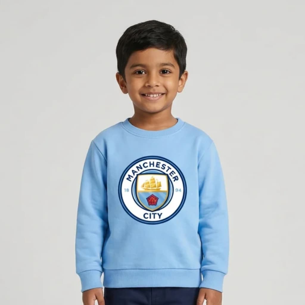 Manchester City Sky Blue Kids Sweatshirt | Trends Kids