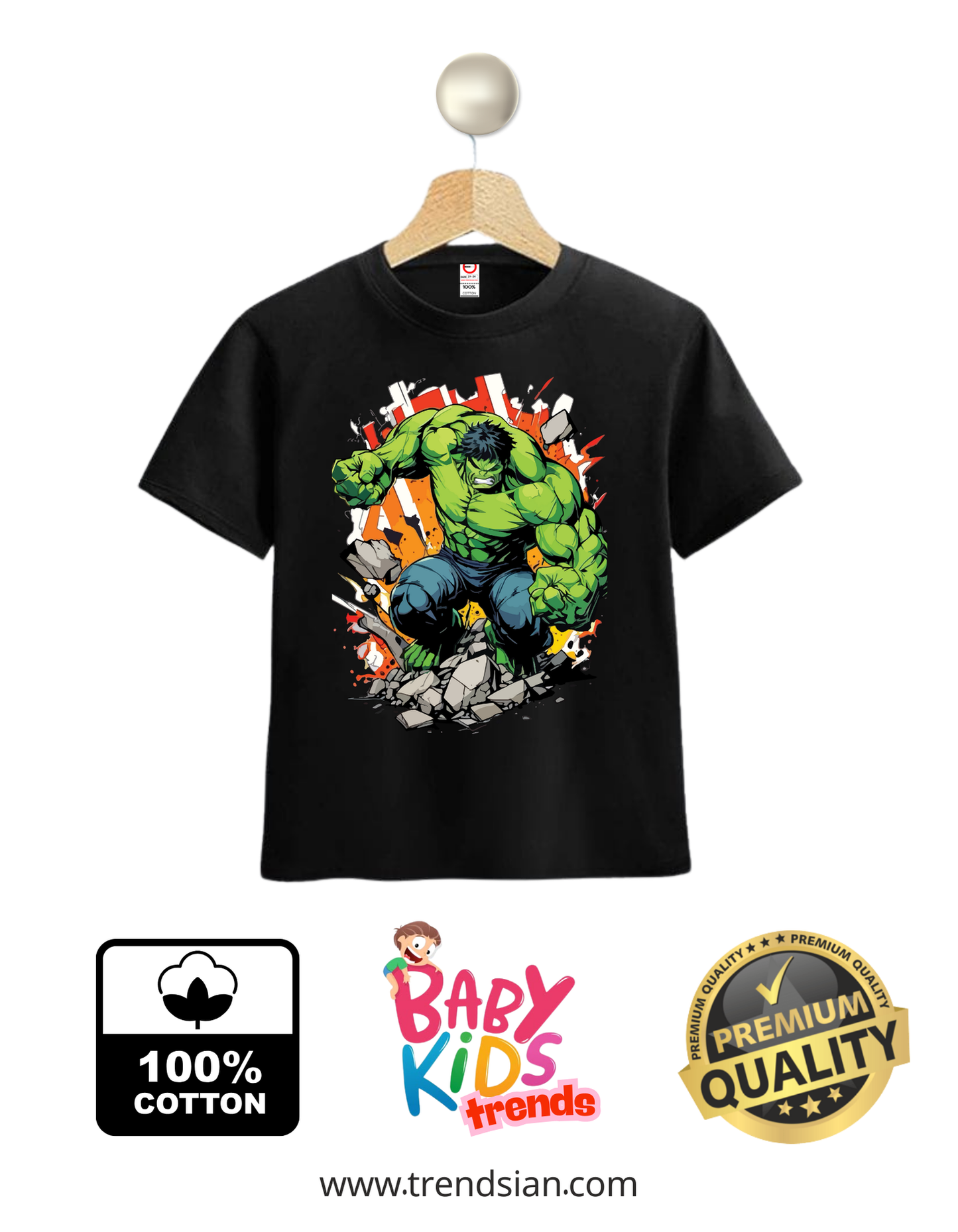 Hulk Builder Baby & Kids Premium T-Shirts
