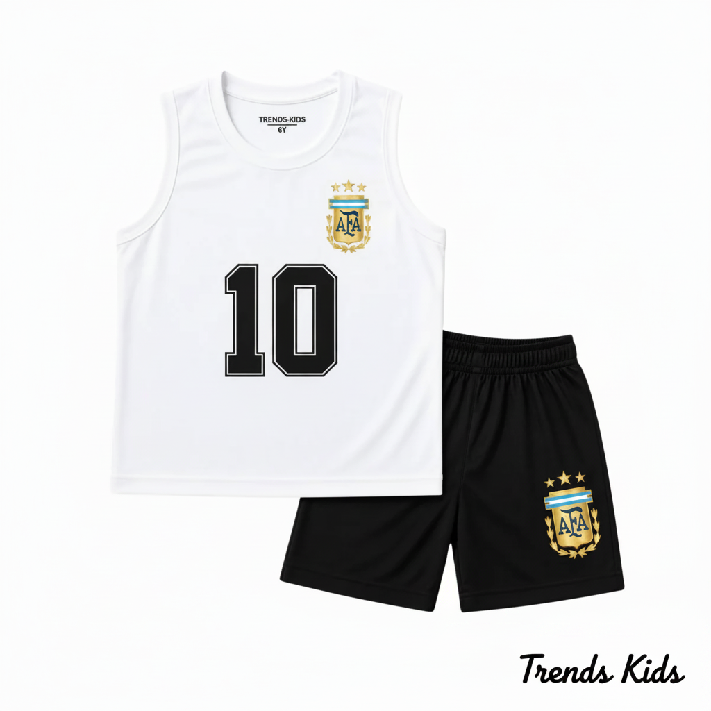 Sports Set Argentina #10 Summer for Kids – 100% Cotton