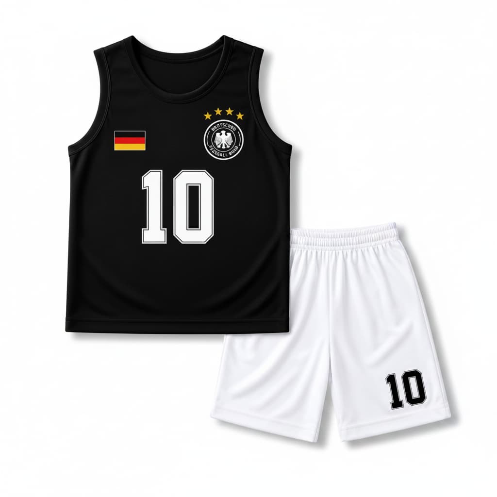 Germany #10 Kids Sports Set | Tank Top & Shorts 100% Cotton