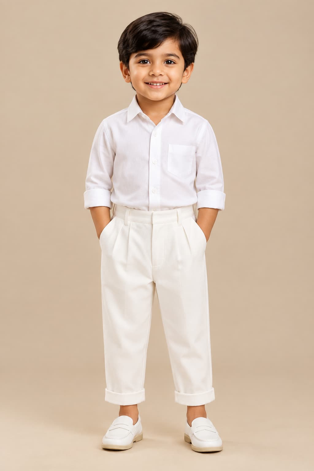 White Kids Formal Pants Perfect for Formal Occasions | Trends-Kids